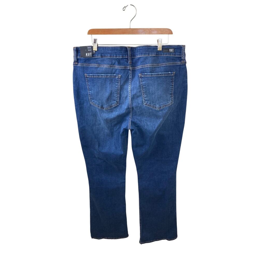 KUT From the Kloth NEW 18 High Rise Natalie Fab Ab Bootcut Denim Jeans Stretch - Picture 2 of 3